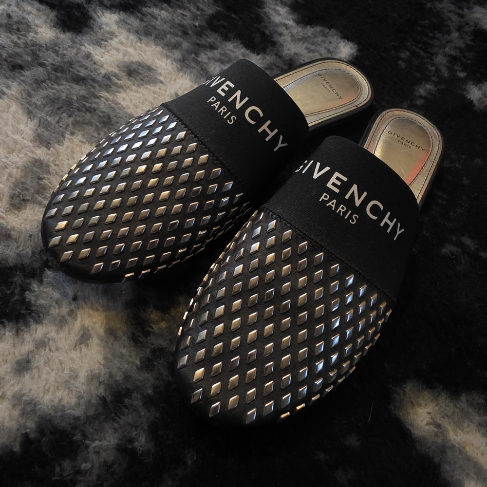 Givenchy Black and Silver Women Shoes
